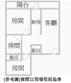 竹南龍之城1樓房屋室內格局與周邊環境