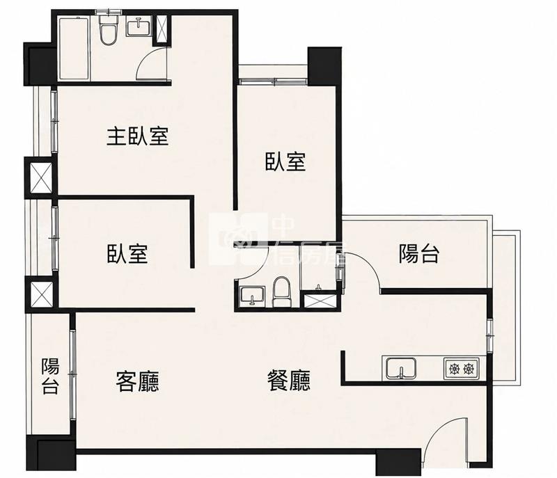 【安家】百川達硯全新未住面公園3房車房屋室內格局與周邊環境