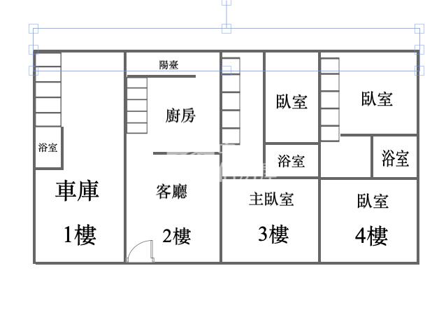 過嶺別墅可停雙車房屋室內格局與周邊環境