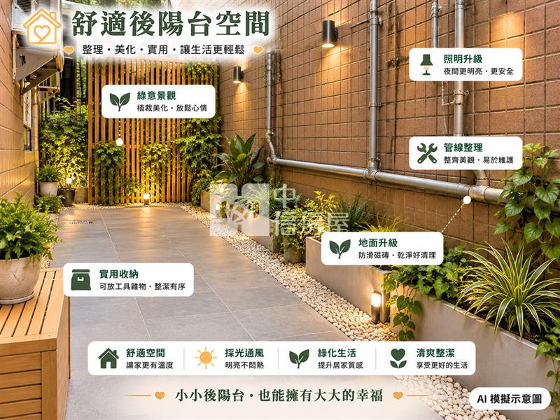 近長庚商圈｜稀有庭院宅・無障礙友善・大平面車位房屋室內格局與周邊環境
