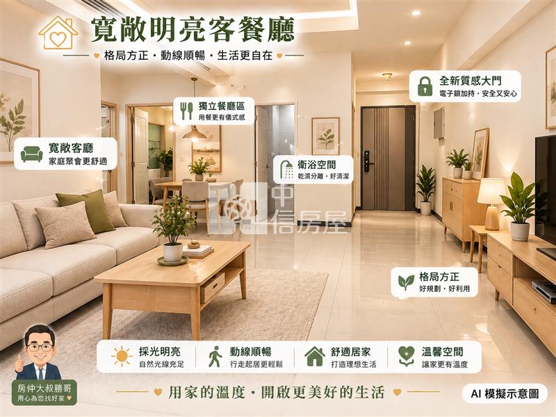 近長庚商圈｜稀有庭院宅・無障礙友善・大平面車位房屋室內格局與周邊環境
