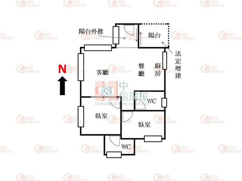 豐樂公園捷運兩房雙衛河岸宅附車位房屋室內格局與周邊環境