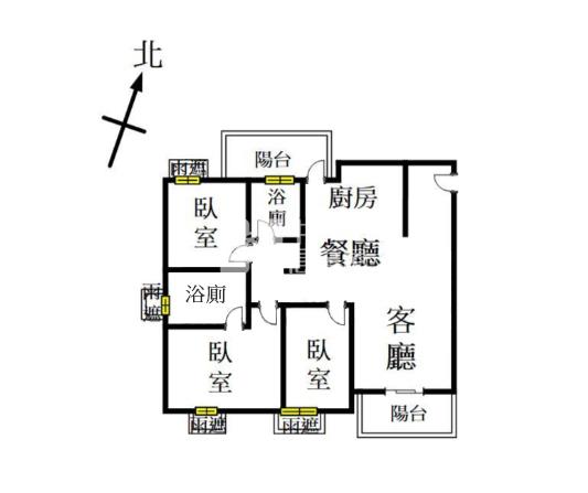 美村南商圈3房平車視野戶房屋室內格局與周邊環境