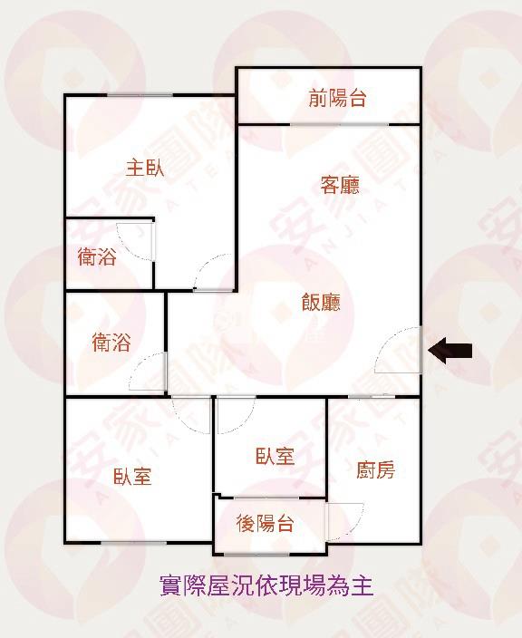 【安家】楊梅櫻花澄品三房車房屋室內格局與周邊環境