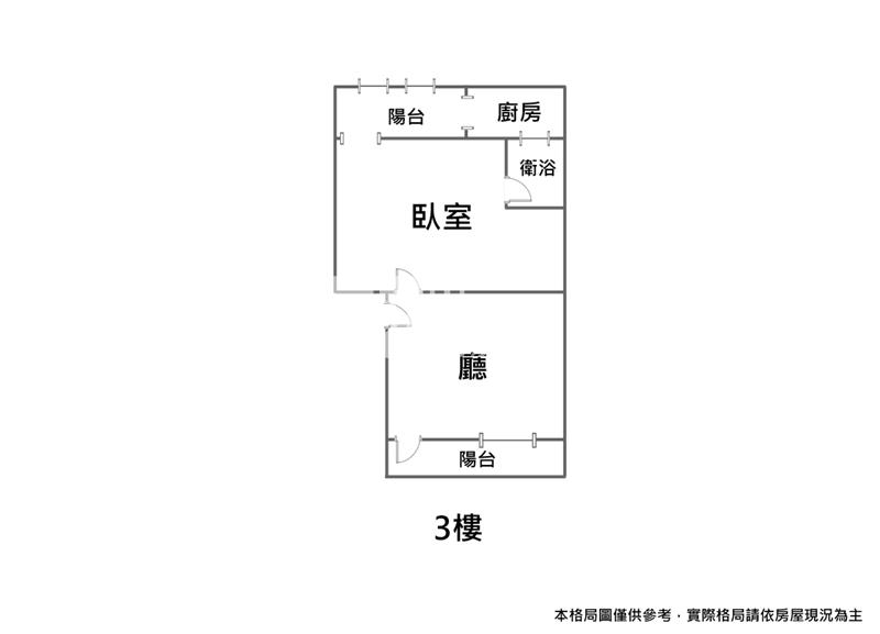 成家立業就這間三樓房屋室內格局與周邊環境