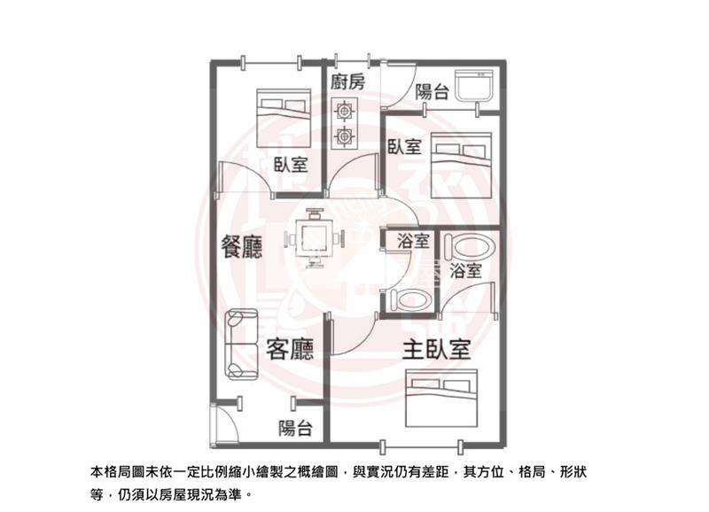 中壢仁慈路一品中原三房房屋室內格局與周邊環境
