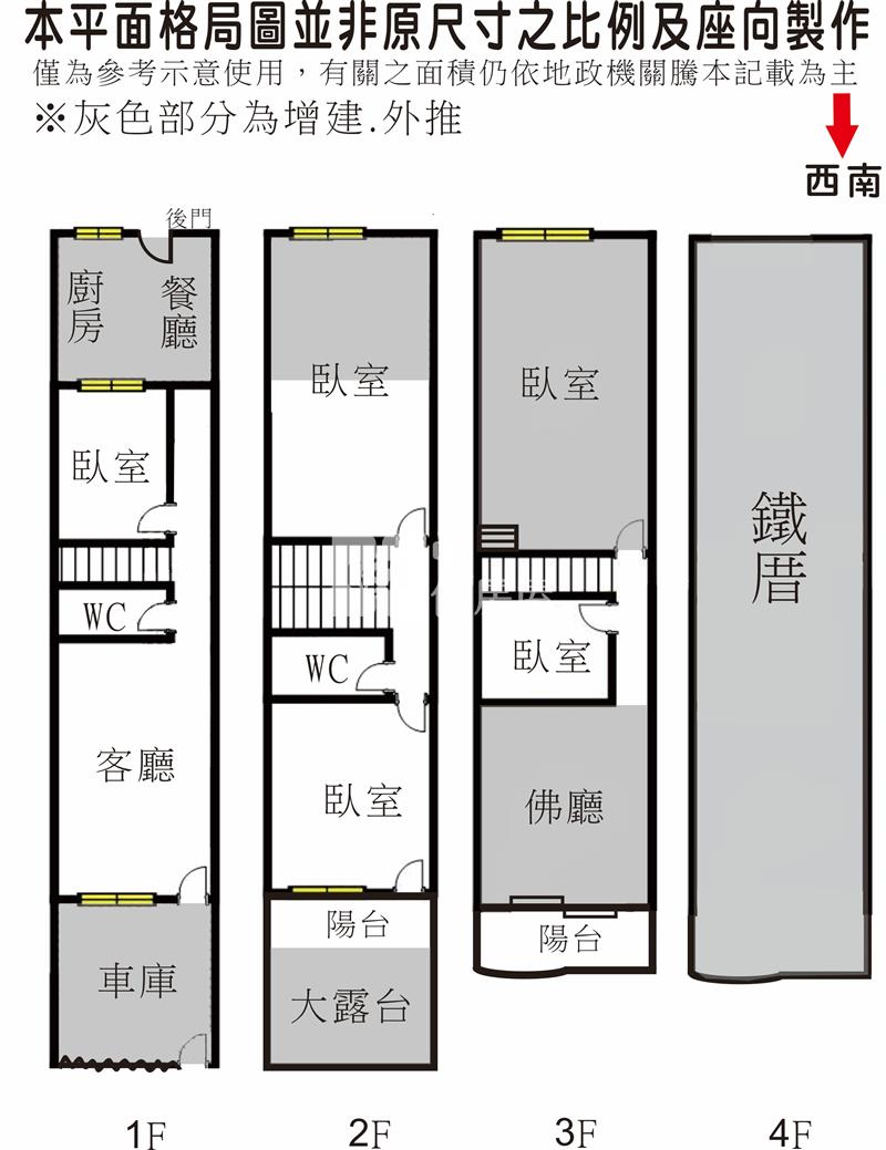 永康南興路傳統車墅房屋室內格局與周邊環境