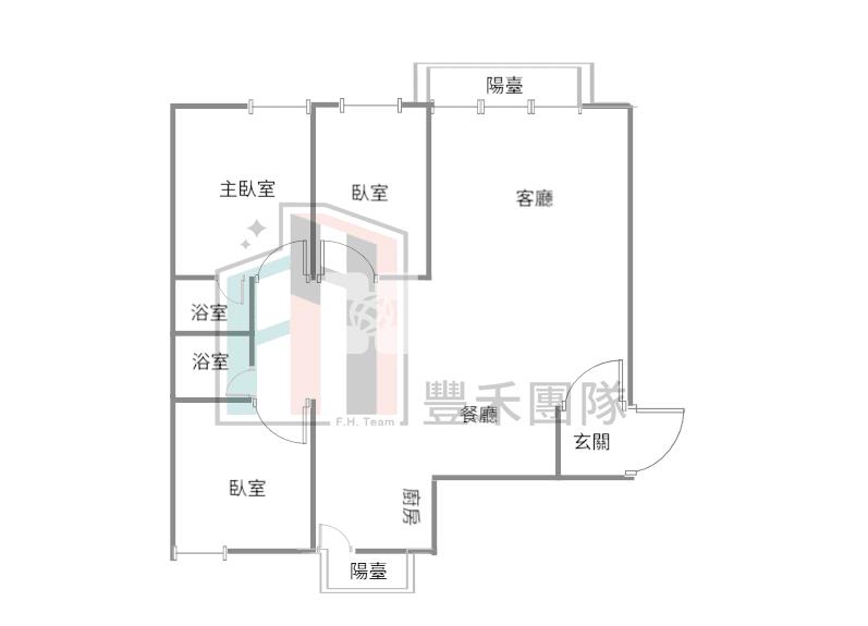 【豐禾】(獨家)華勛高樓層景觀3房房屋室內格局與周邊環境
