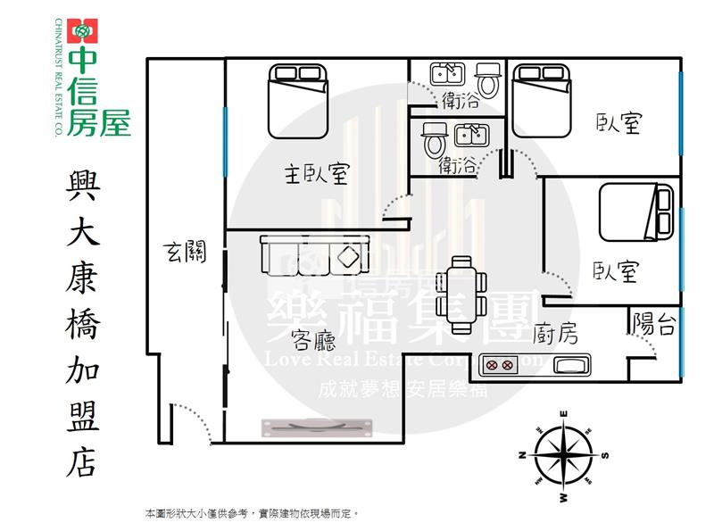 北屯一點利商圈全新整理免千萬美三房房屋室內格局與周邊環境