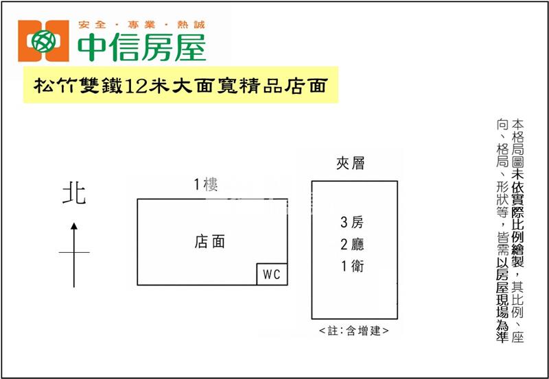 松竹雙鐵12米大面寬精品店面房屋室內格局與周邊環境