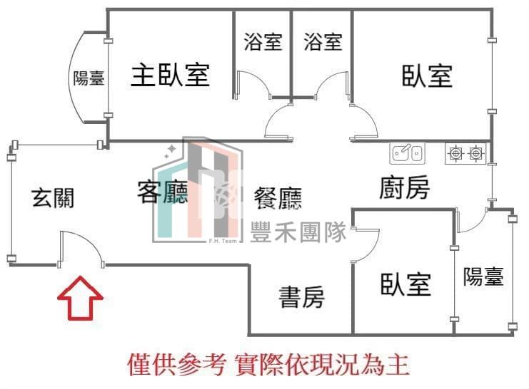 【豐禾】(專任)青埔A17城市首席稀有大三房車房屋室內格局與周邊環境