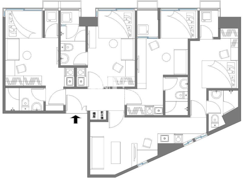 西區環亞大樓|收租4套房|全新合法改建房屋室內格局與周邊環境