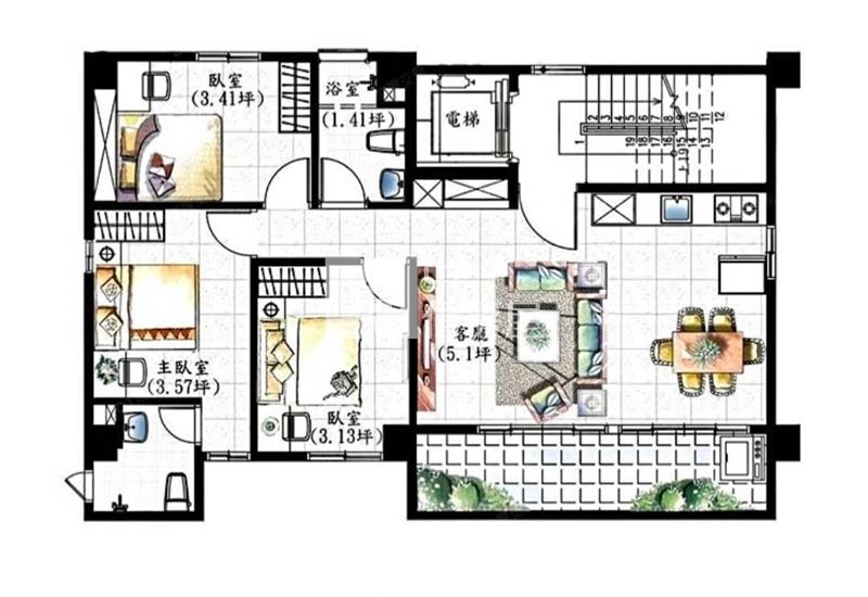員林員水路旁全新華廈房屋室內格局與周邊環境