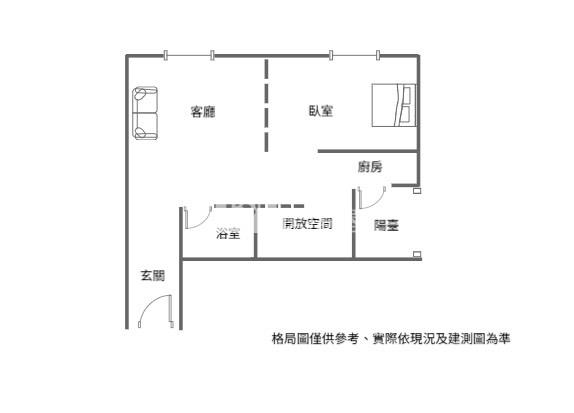 觀音草漯國中.輕屋齡,精裝2改1房車房屋室內格局與周邊環境
