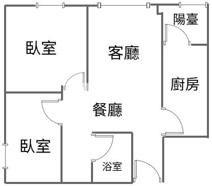 大有商圈稀有釋出!高機能・採光邊間低總價二房房屋室內格局與周邊環境