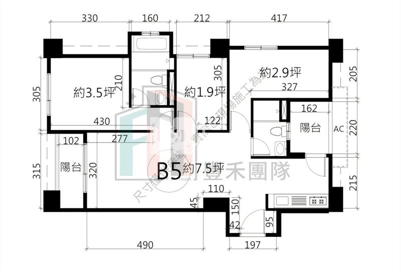 【豐禾】全新省桃永豐合雄大境三房車(13樓)房屋室內格局與周邊環境