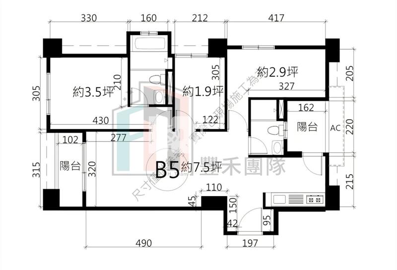 【豐禾】全新省桃永豐合雄大境三房車(12樓)房屋室內格局與周邊環境