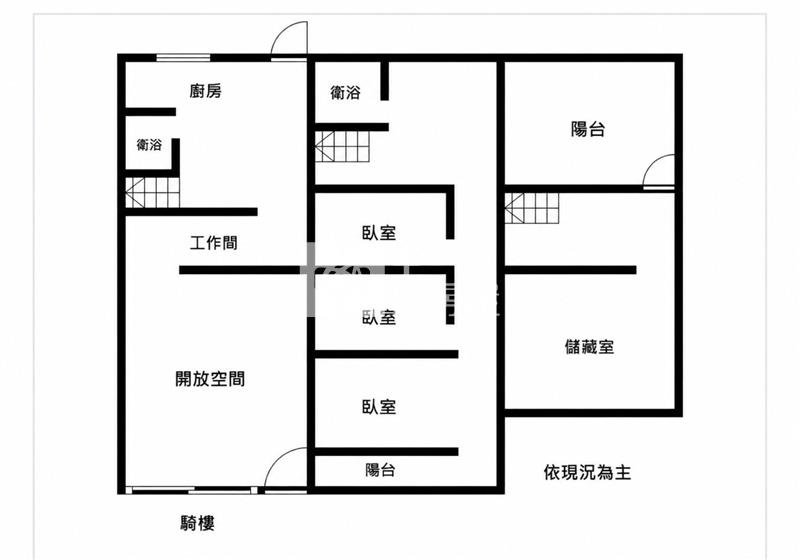 正中豐路旁透店房屋室內格局與周邊環境