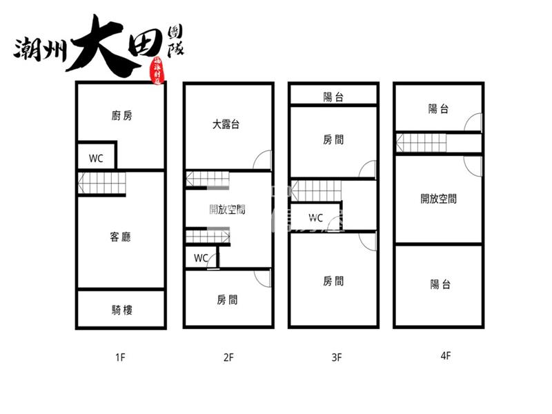 潮州南京路店住房屋室內格局與周邊環境