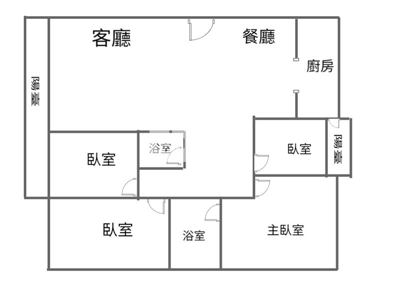 內壢高中太陽村電梯4房房屋室內格局與周邊環境