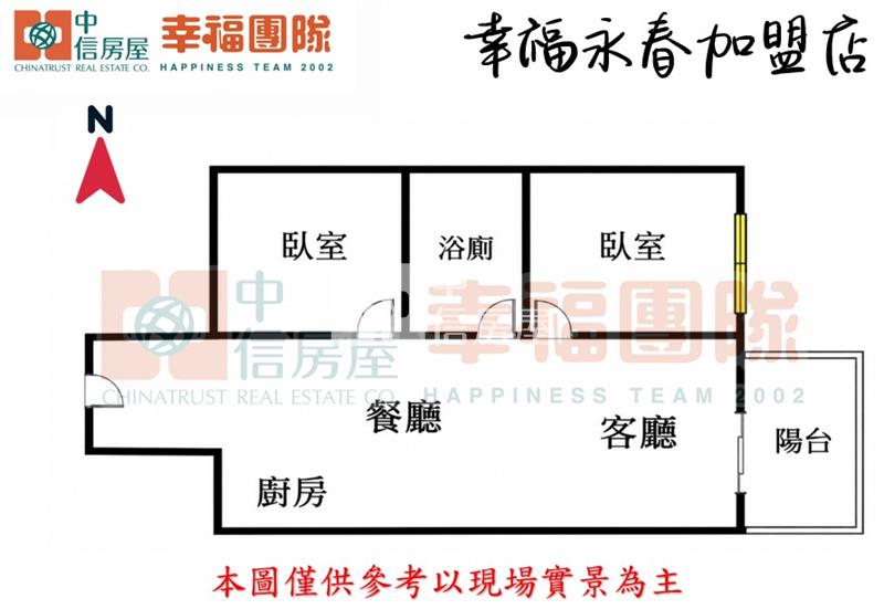 大墩學區輕屋齡2房平車房屋室內格局與周邊環境