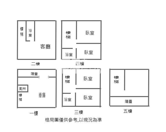 頭前溪靜巷車庫透天房屋室內格局與周邊環境