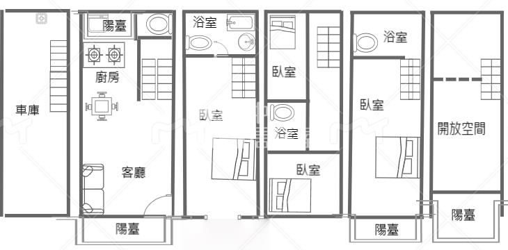 竹北寶晨帝苑2雙車美別墅房屋室內格局與周邊環境